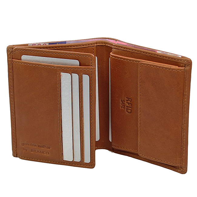 Portfel Męski skórzany RFID 95059  BRANCO 