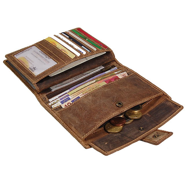  Portfel Męski skórzany Paszport RFID 5494r J.Jones