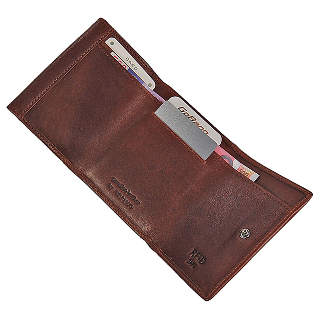 Portfel skórzany RFID 95252 BRANCO