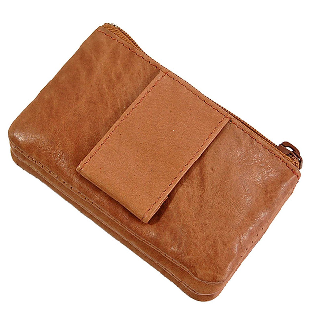 Portfel mały na pasek skórzany 407 BRANCO