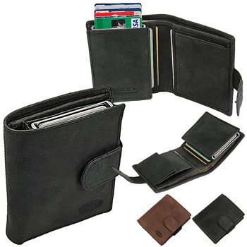 Portfel Męski skórzany 40029 RFID BOCCX