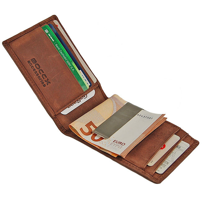 Portfel Męski skórzany RFID 40014 BOCCX