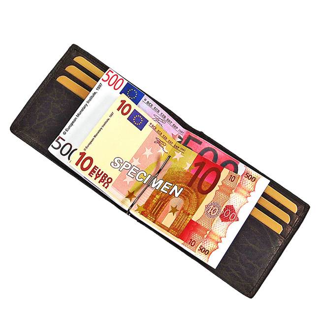 BRANCO Mały Portfel Męski 16749 Skóra naturalna