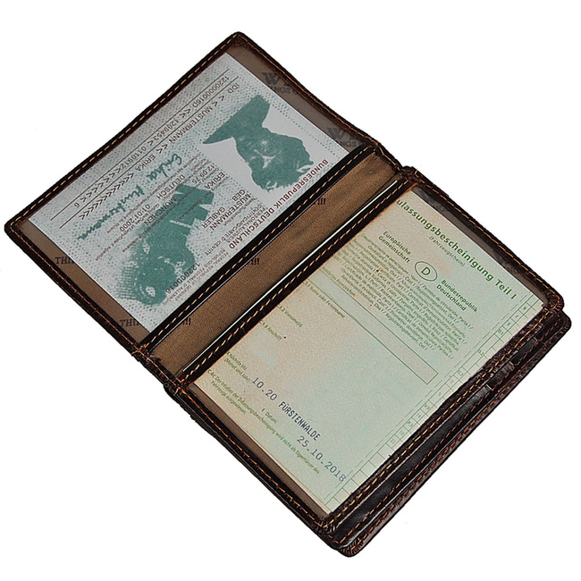 Etui na dokumenty skórzane RFID 5521 Wild