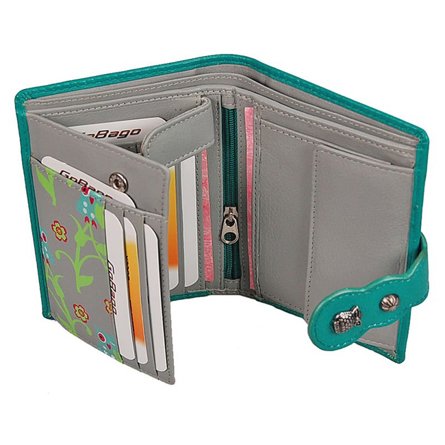 BRANCO Portfel damski 58369 Skóra naturalna