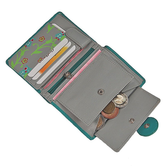 BRANCO Portfel damski 58369 Skóra naturalna