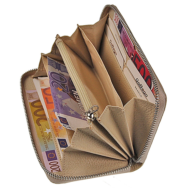 Portfel Damski Skórzany RFID 62593 BRANCO