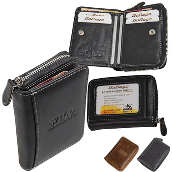 Portfel Męski mały skórzany 5511 Wild