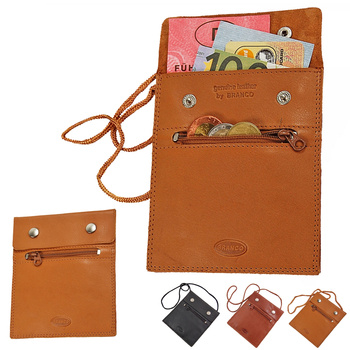 Portfel na Szyję skórzany 421 BRANCO