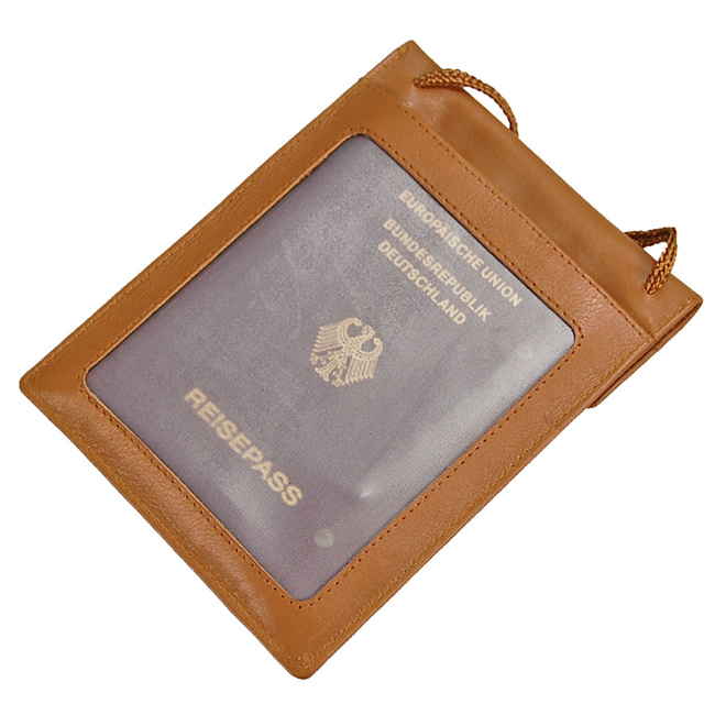 Portfel na Szyję skórzana RFID 10019 BOCCX