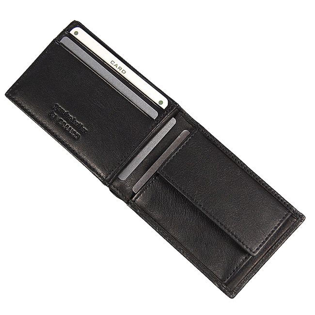 Portfel mały skórzany RFID  95322 BRANCO