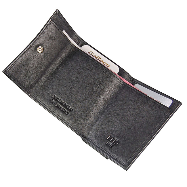 Portfel  skórzany mały 91109 RFID BRANCO