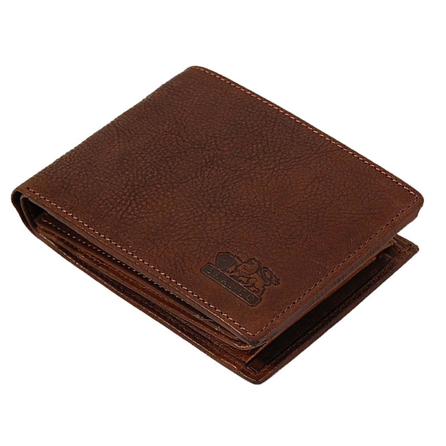 BRANCO Portfel Męski 35358 Skóra naturalna