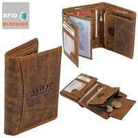 Portfel Męski skórzany RFID 00103  WILD THINGS ONLY!!!