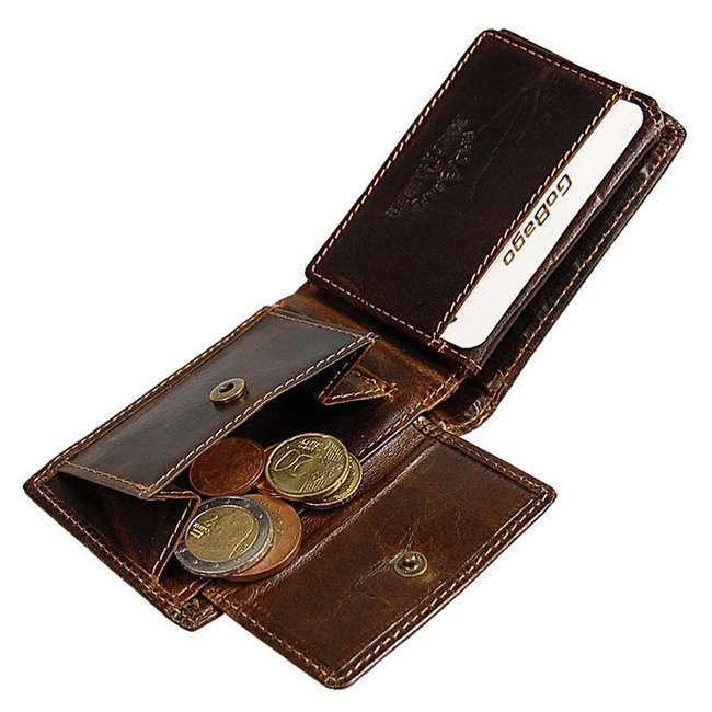 Portfel Męski skórzany 5538 J. Jones z blokadą RFID