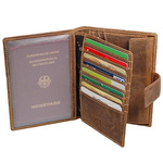  Portfel Męski skórzany Paszport RFID 5494r J.Jones