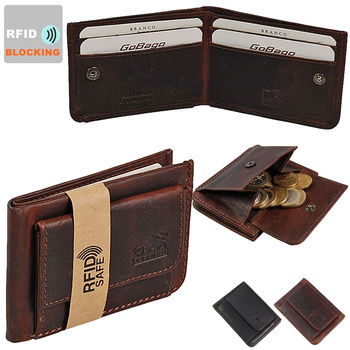 Portfel Męski skórzany RFID 61323 BRANCO