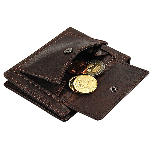 BRANCO Mały Portfel Męski 16749 Skóra naturalna