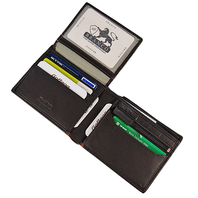 Portfel Męski skórzany RFID 60945 BRANCO