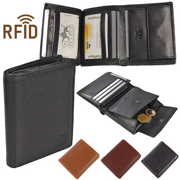 Portfel Męski skórzany RFID 95059  BRANCO