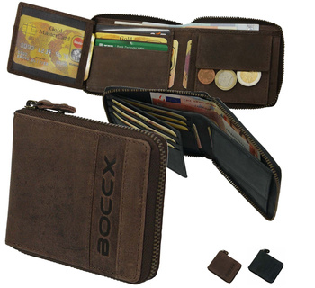 PORTFEL Męski RFID skórzany 40021z  BOCCX