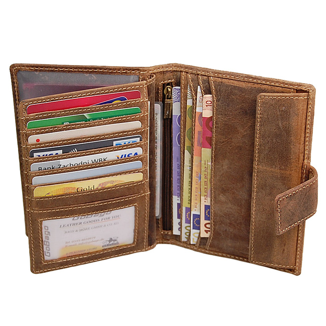  Portfel Męski skórzany Paszport RFID 5494r J.Jones