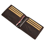 BRANCO Mały Portfel Męski 16749 Skóra naturalna