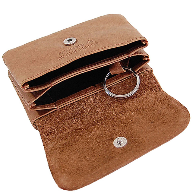 Portfel mały na pasek skórzany 407 BRANCO