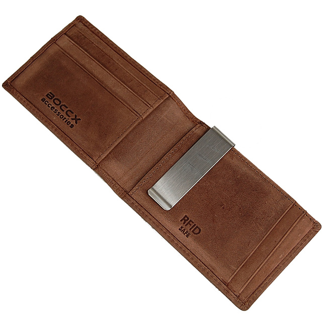 Portfel Męski skórzany RFID 40014 BOCCX