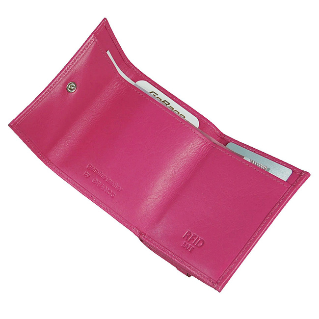 Portfel  skórzany mały 91109 RFID BRANCO