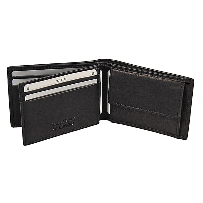 Portfel mały skórzany RFID  95322 BRANCO
