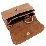 Portfel mały na pasek skórzany 407 BRANCO