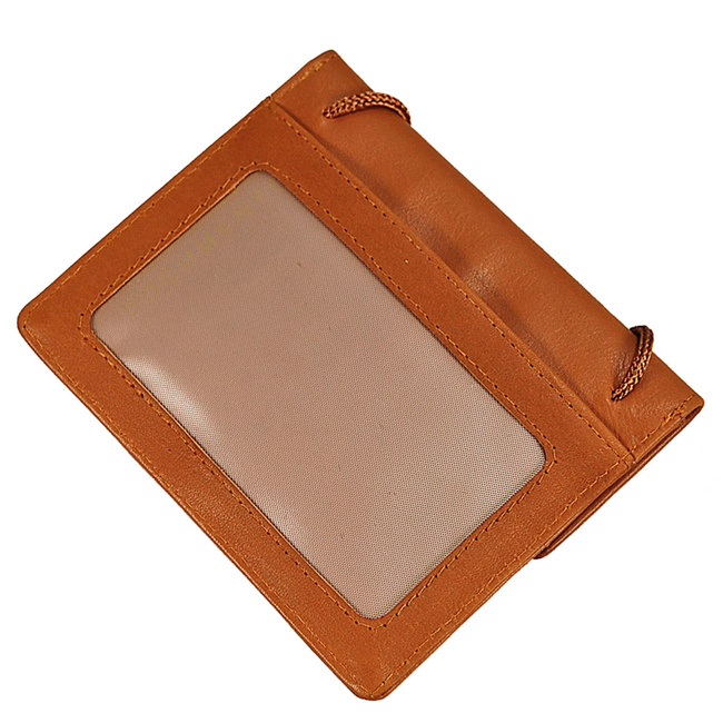 Portfel na szyję skórzany RFID 10018 BOCCX