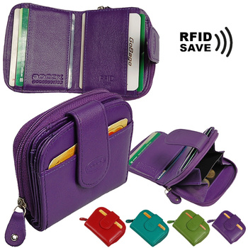 Portfel Damski skórzany RFID 70031 BOCCX