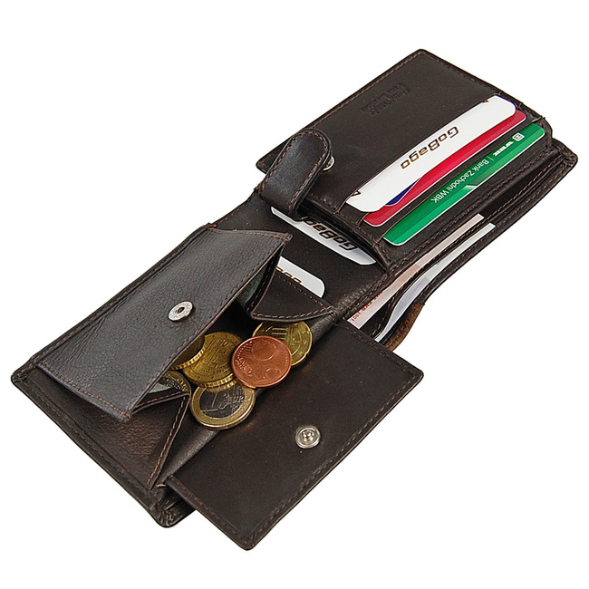 Portfel Męski skórzany z ochroną RFID 60943 BRANCO