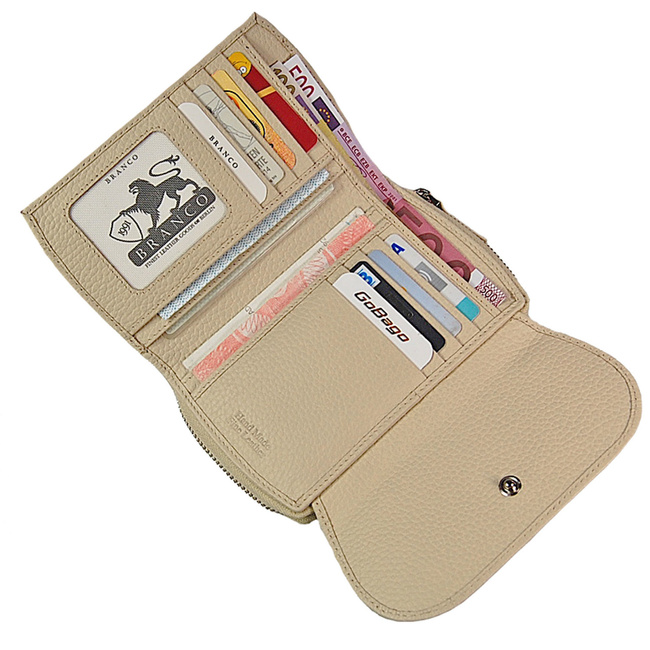 Portfel Damski  skórzany RFID 62555 BRANCO