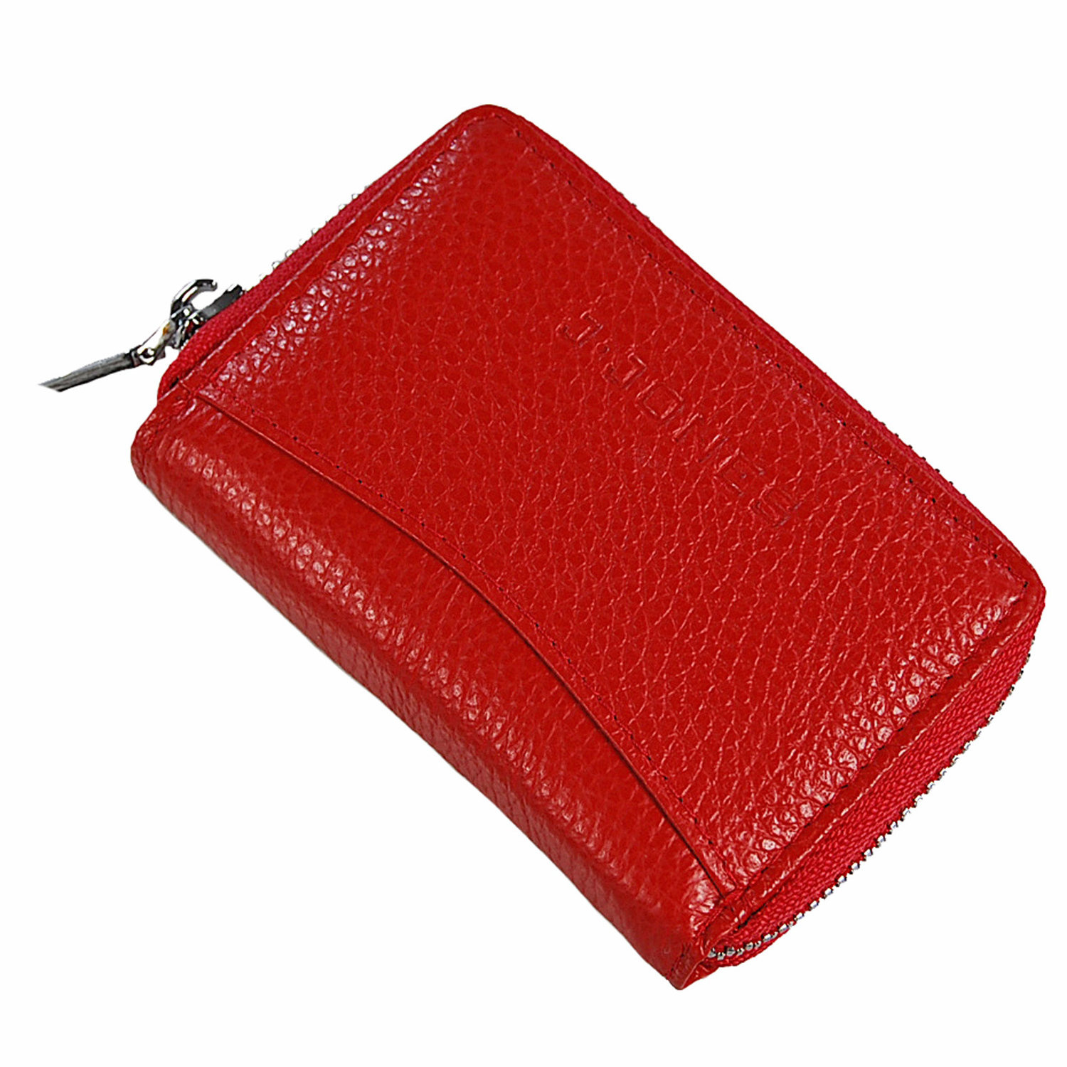 Etui na karty kredytowe RFID skórzane 5339 J.Jones czerwony | Portfele